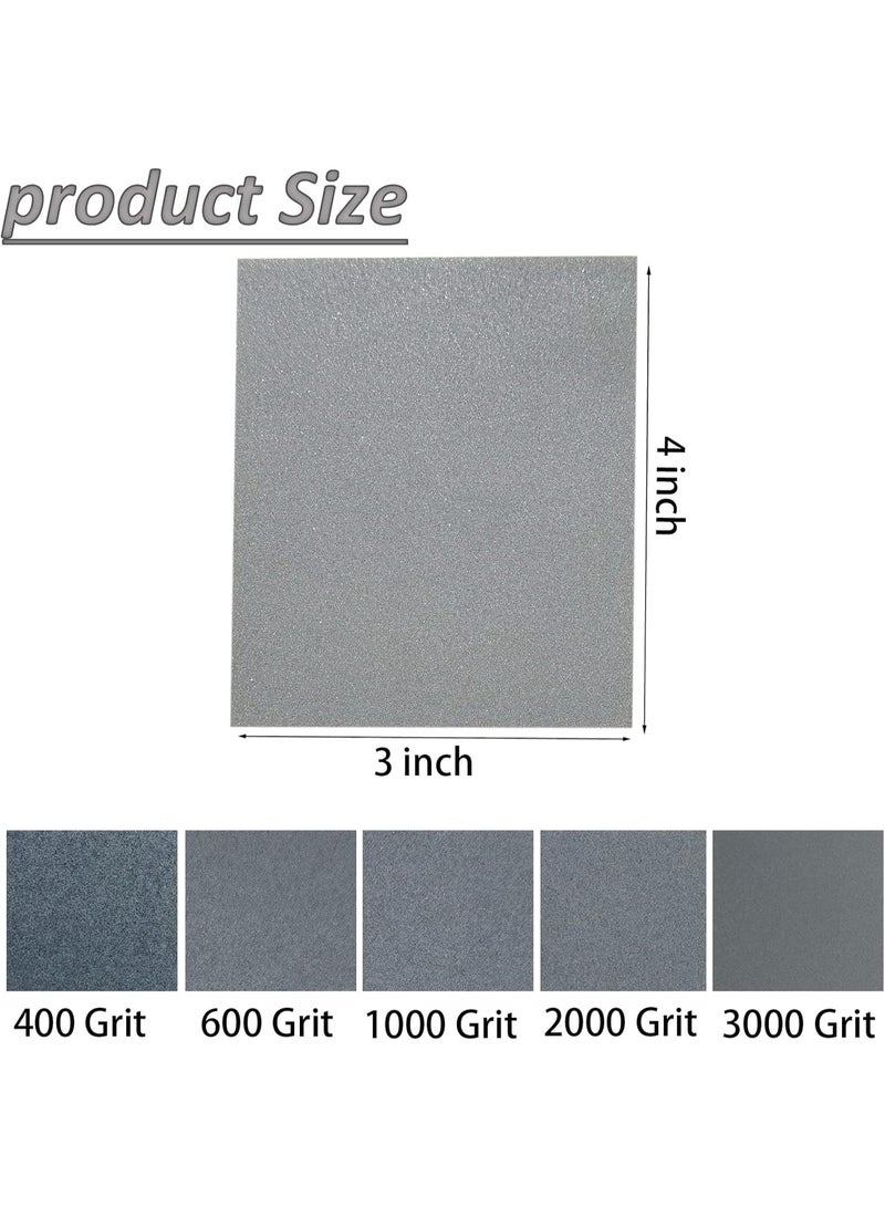 Grit Sanding Sponge Set, Ultra Fine Sanding Sponges Pads, Soft Foam Hand Sander Block Wet Dry Sandpaper for Model  Metal Wood Furniture Polishing - Image 2